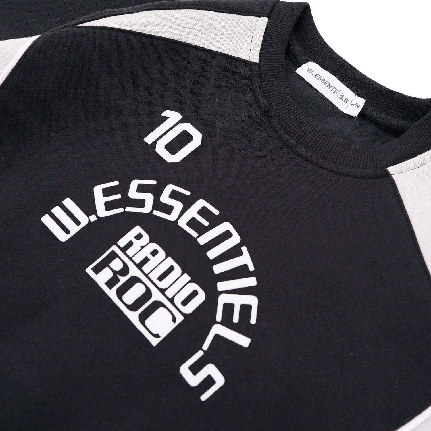 W.Essentiels Kids 9th Rue Solla Oversized Crewneck Noir Black/Asphalt