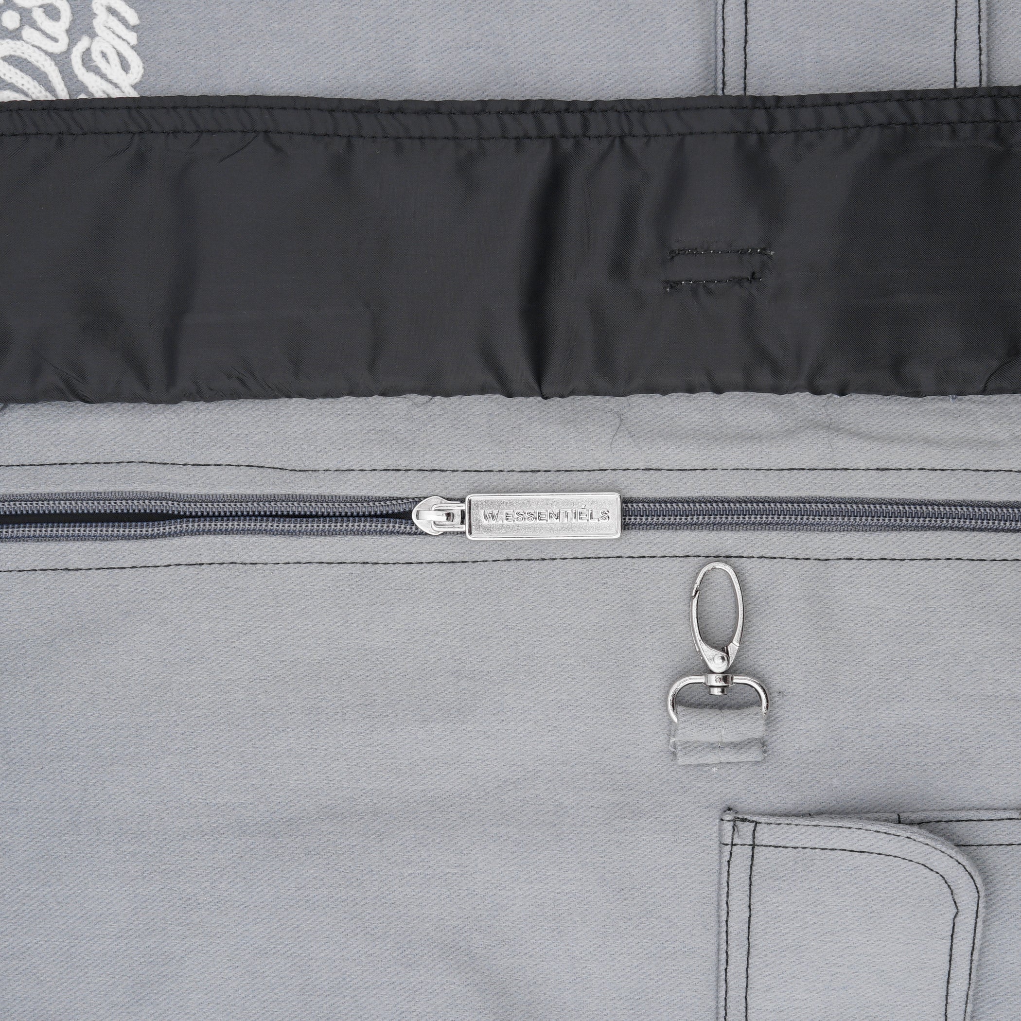 W.Essentiels Label Bleu Sapeurs-Pompiers Fireman Clasp Work Jacket Pewter Grey