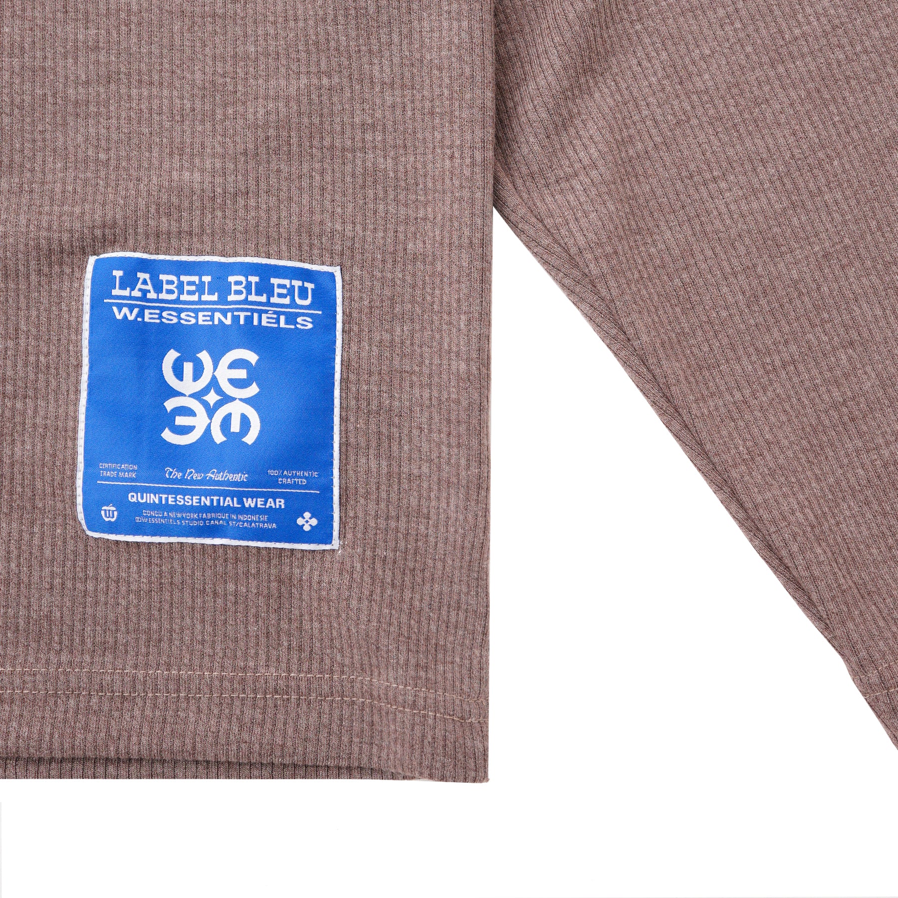 W.Essentiels Label Bleu Madness Hirondelle Oversize Sweater Khaki