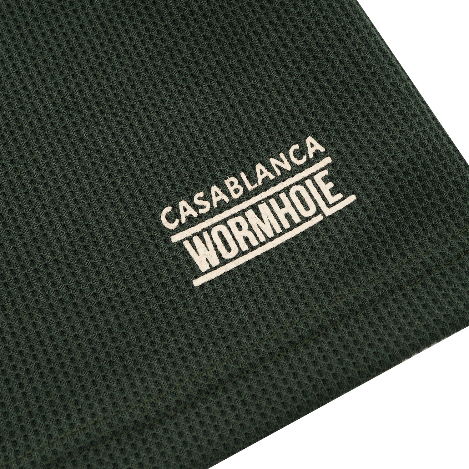 Wormhole x Casablanca Athlete in Theory Baggy Waffle Short Forest/Tan