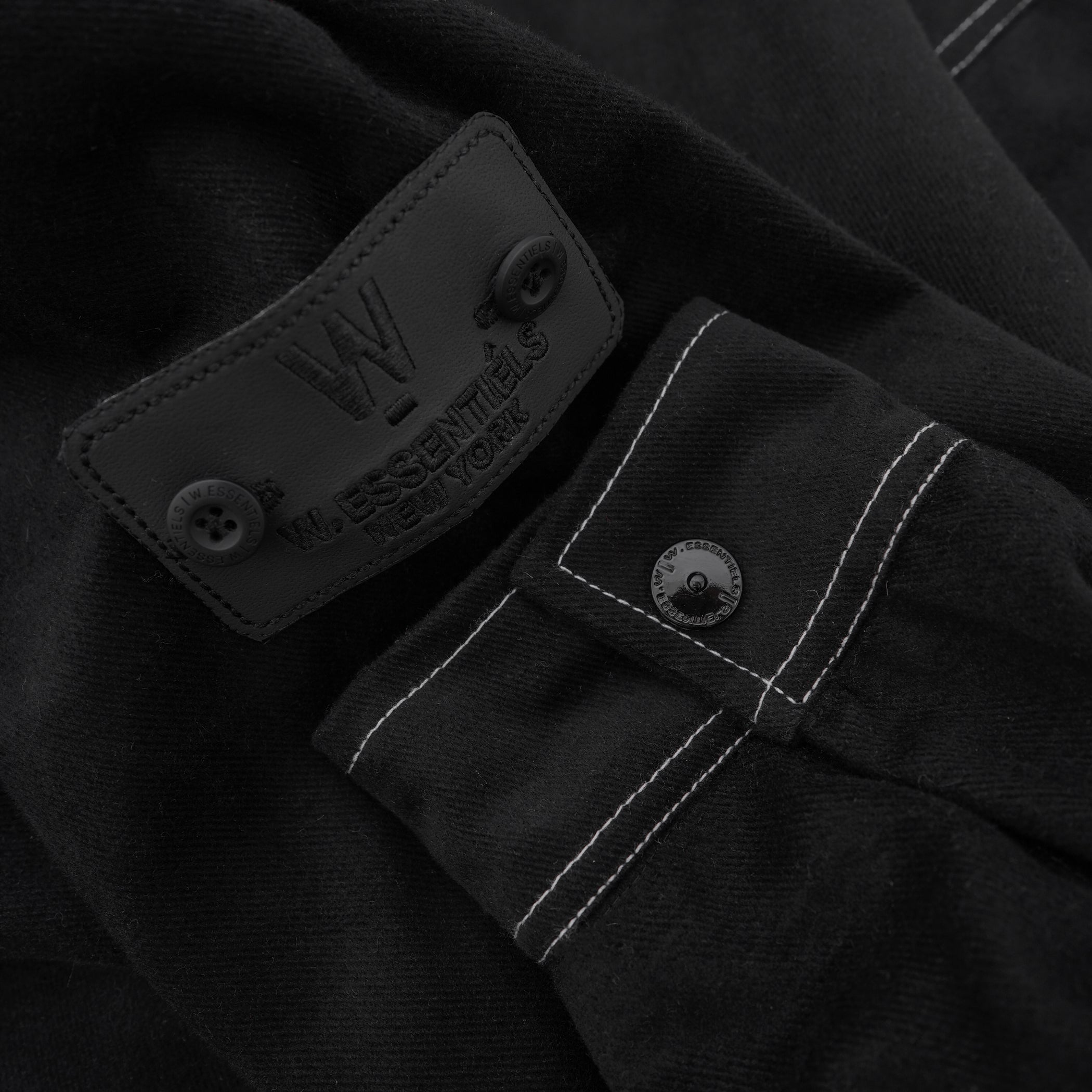 W.Essentiels Label Bleu Sapeurs-Pompiers Fireman Clasp Work Jacket Zero Black