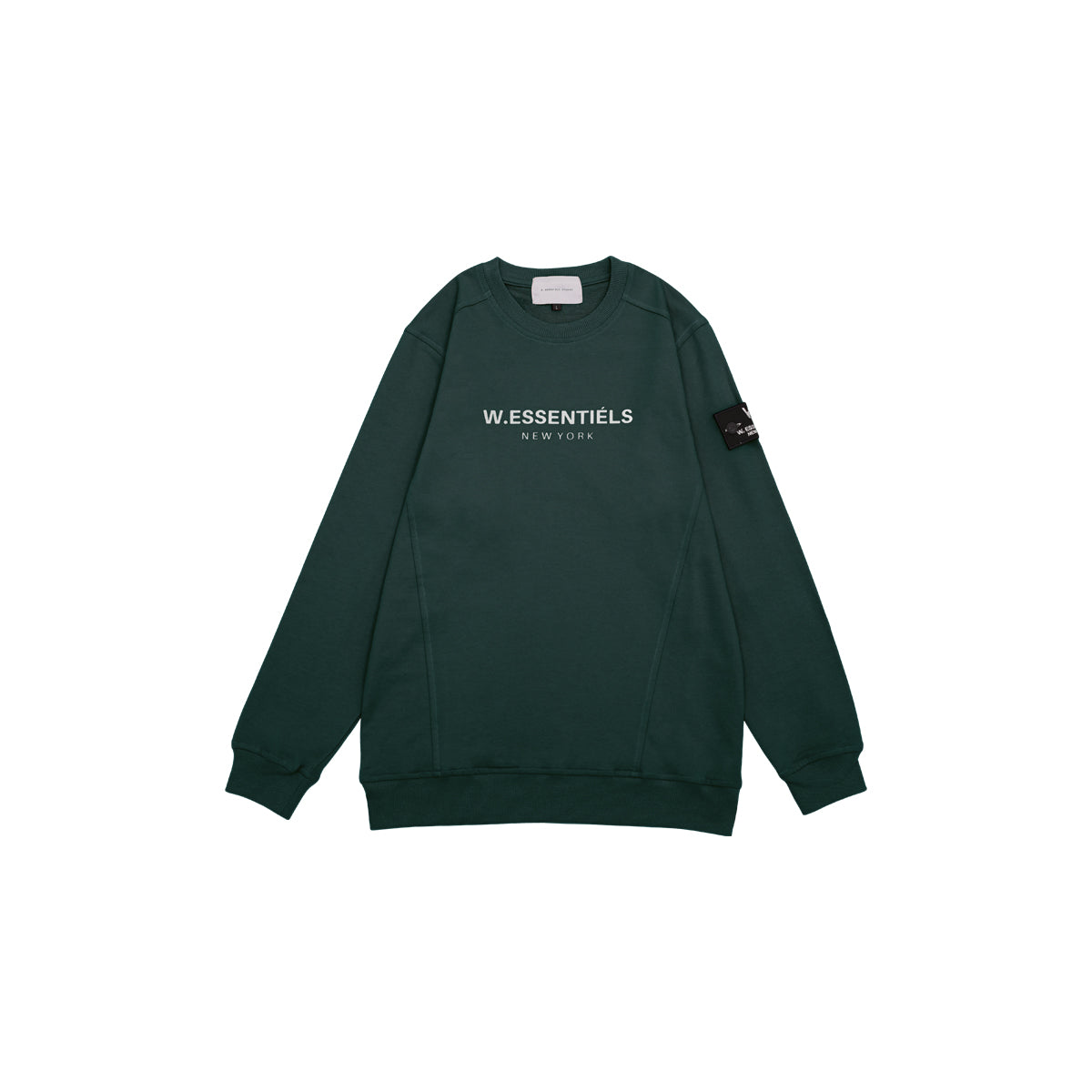 Ajaccio Crewneck Forest Green – Wormhole Store - Main Image
