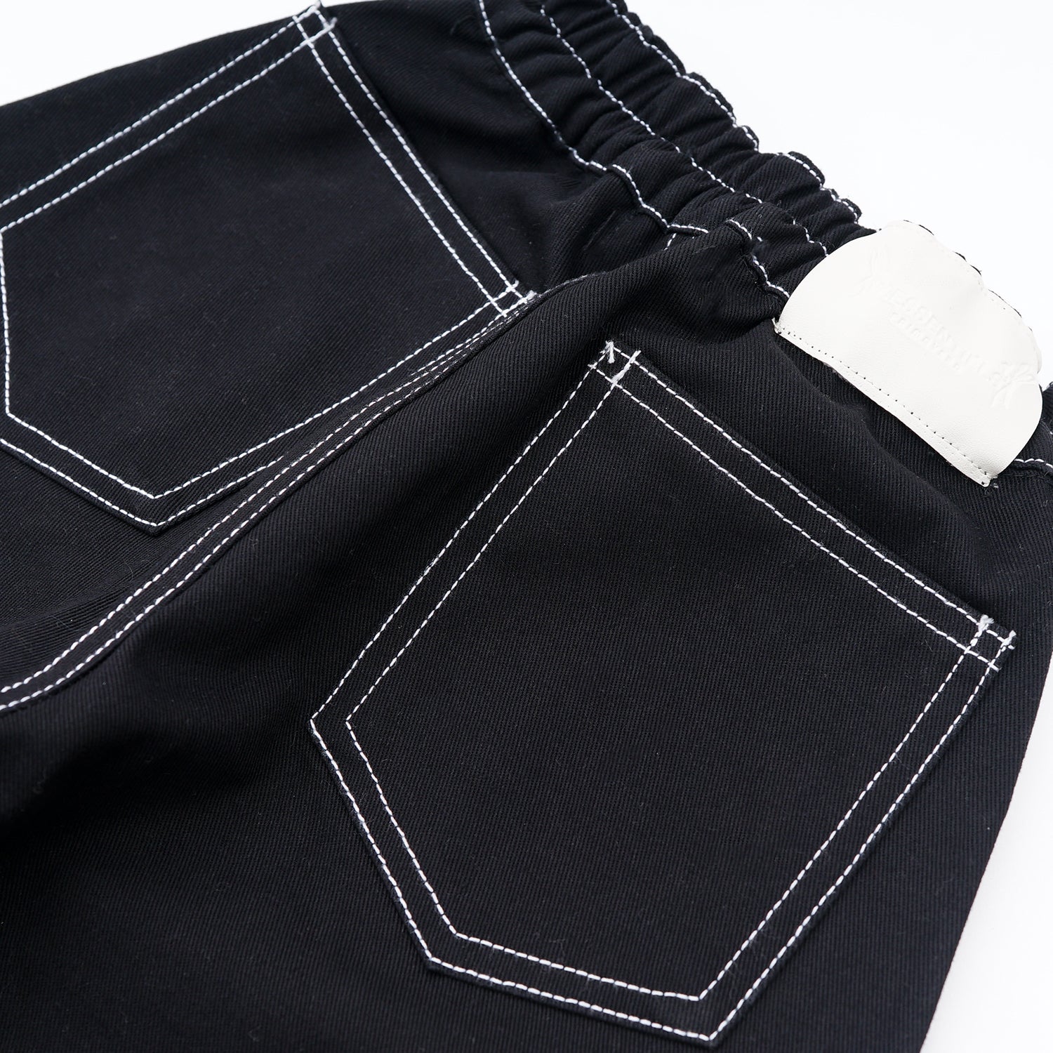 W.Essentiels Kids Cam Ref-31 Twill Cargo Balloon Pants Noir Black