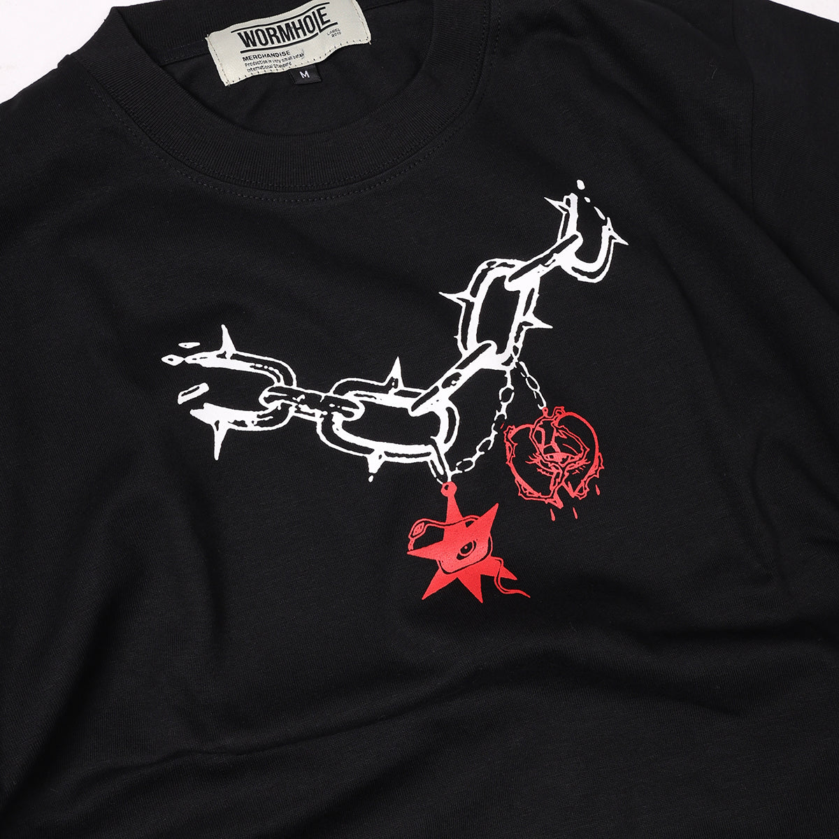 Wormhole Stars & Luv Tee Black