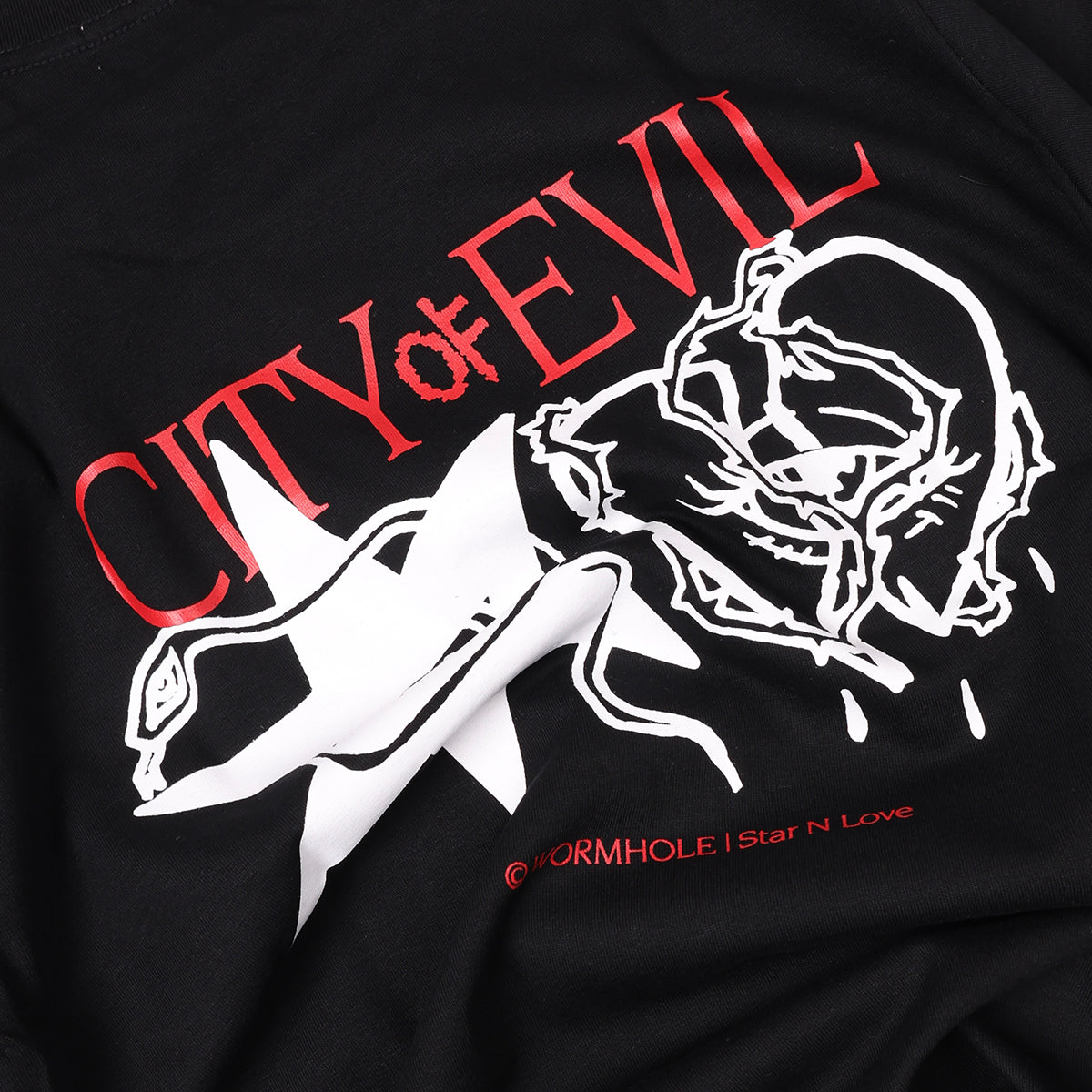 Wormhole Stars & Luv Tee Black