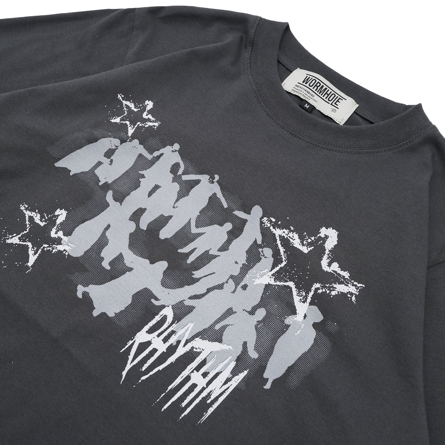 Wormhole Doomsday Double Layer Long Sleeve T-Shirt Grey/Black