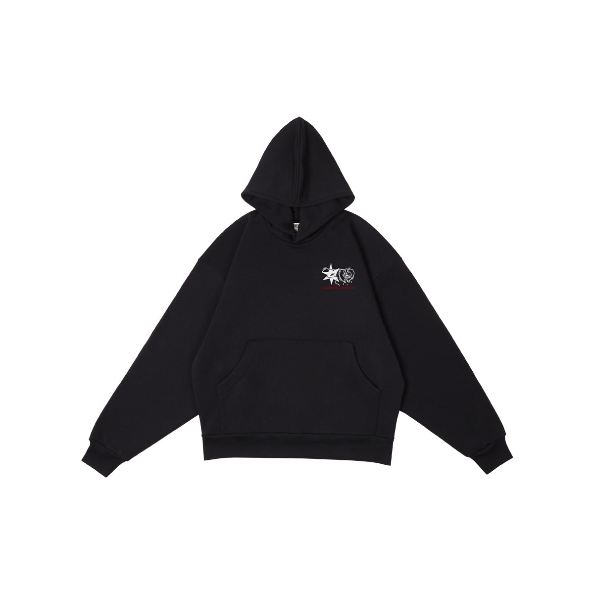 Wormhole Stars Luv Hoodie Black – Wormhole Store