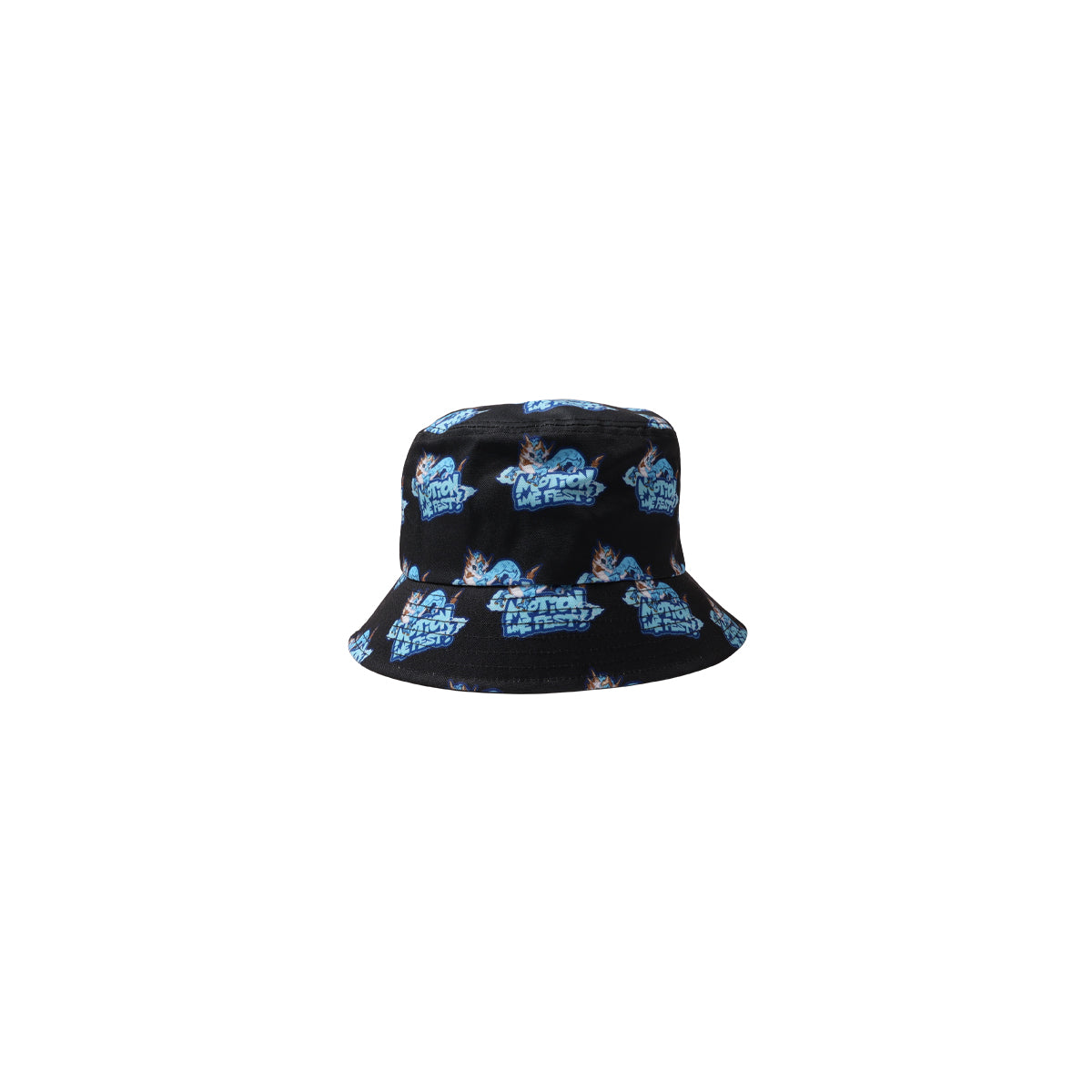 Wormhole x Motion IME Fest Full Print Bucket Hat Black