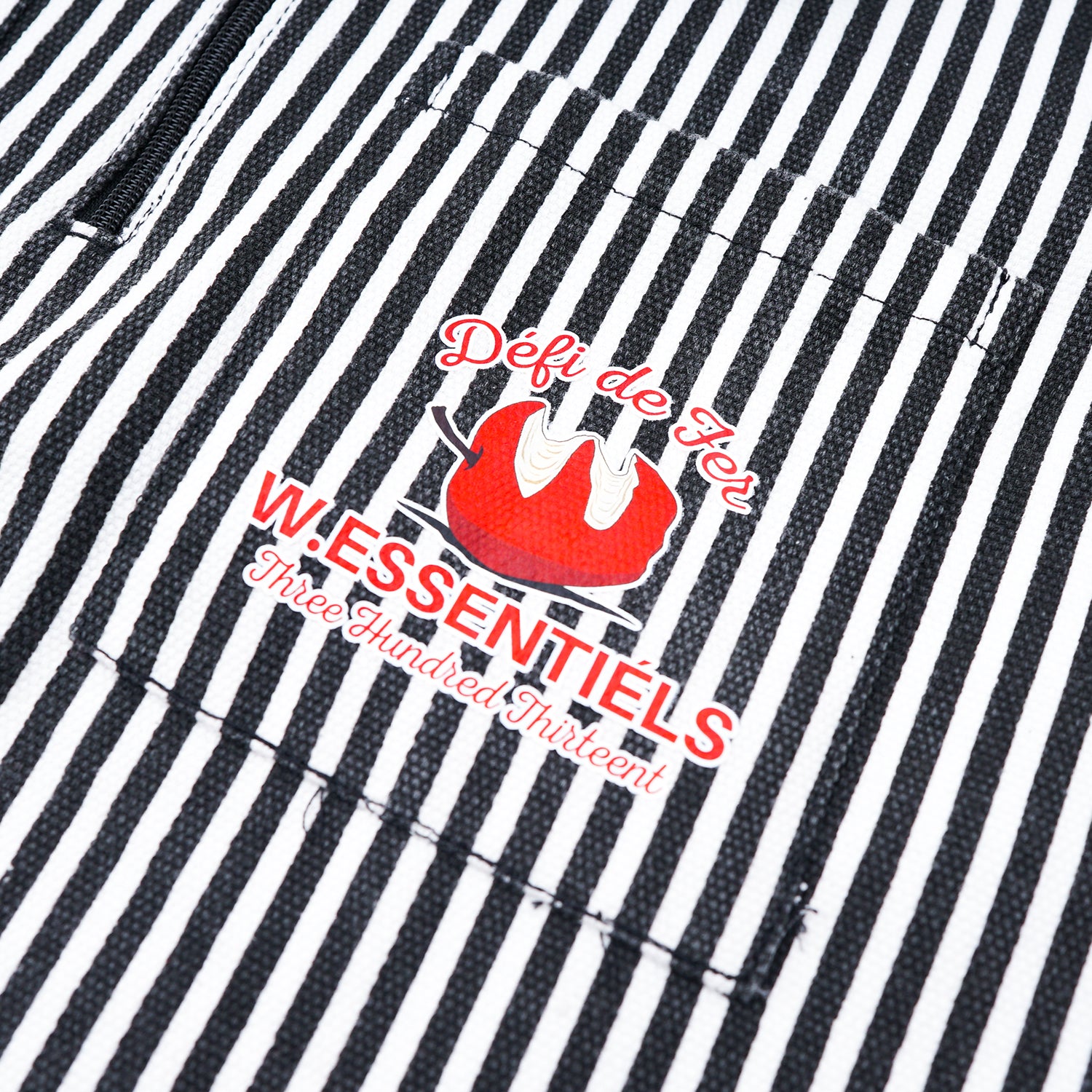 W.Essentiels Kids Kersaint Mechanic Stripped Shirt Noir Black