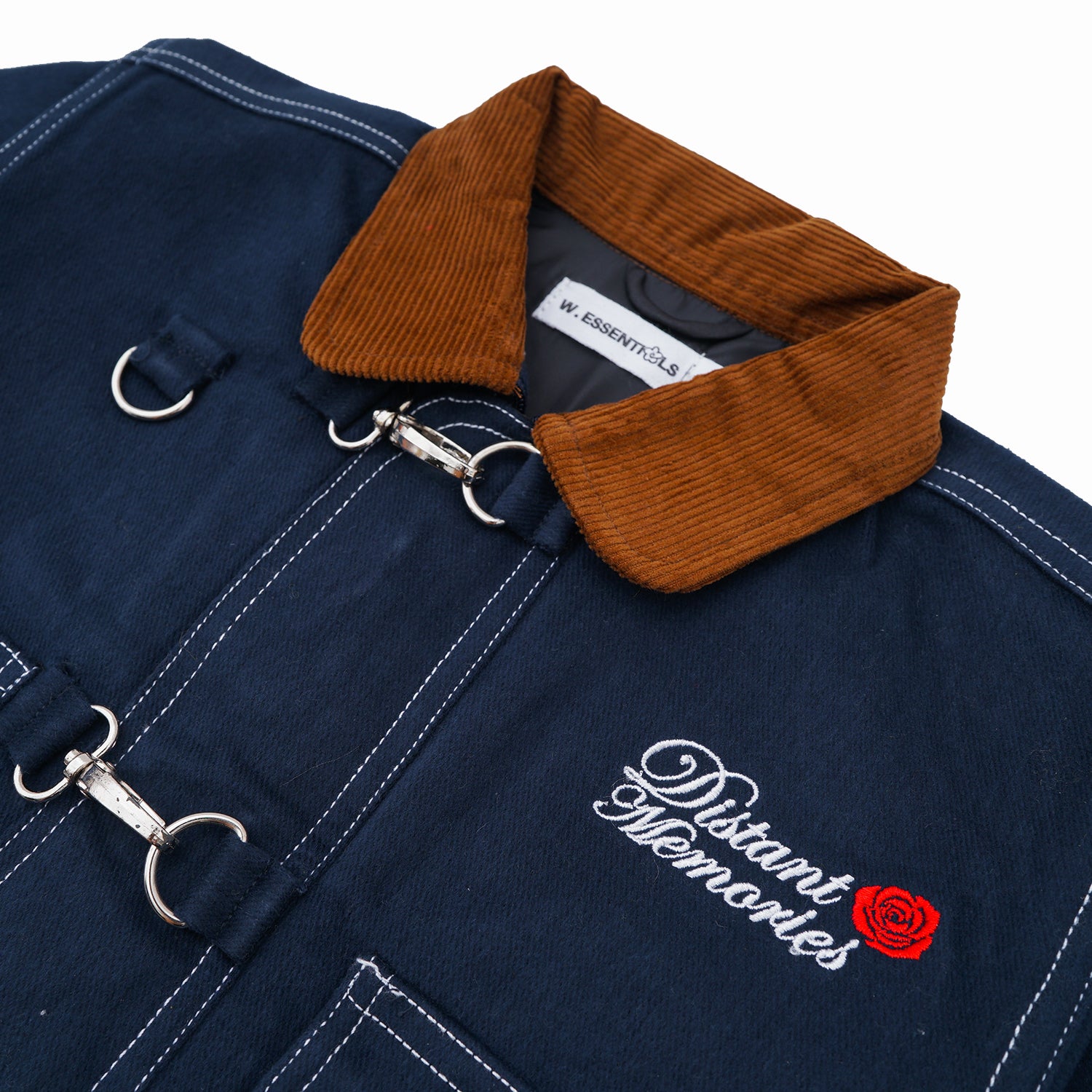 W.Essentiels Kids Label Blue Sapeurs-Pompiers Fireman Clasp Work Jacket Midnight Navy