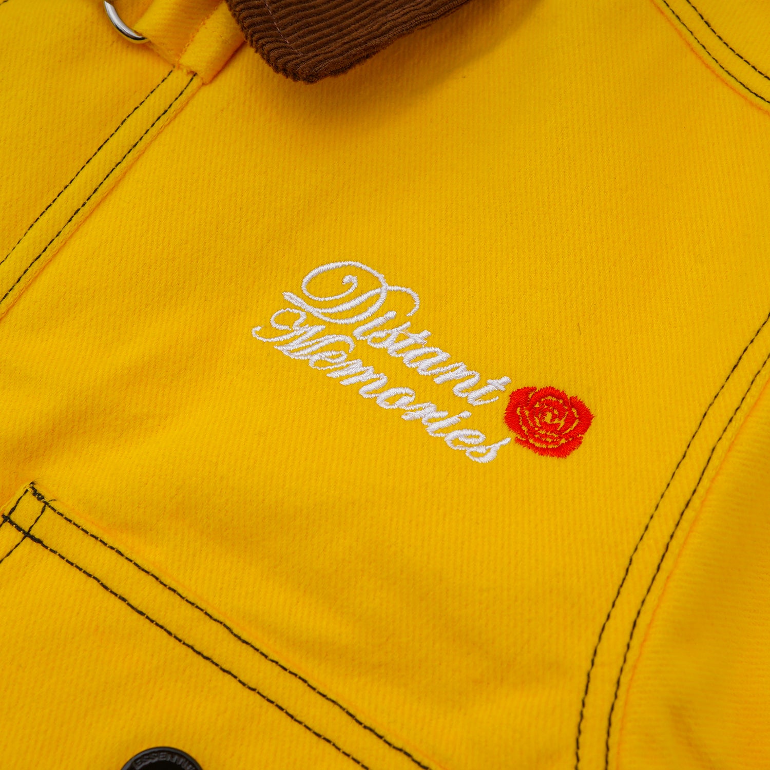 W.Essentiels Kids Label Blue Sapeurs-Pompiers Fireman Clasp Work Jacket Canary