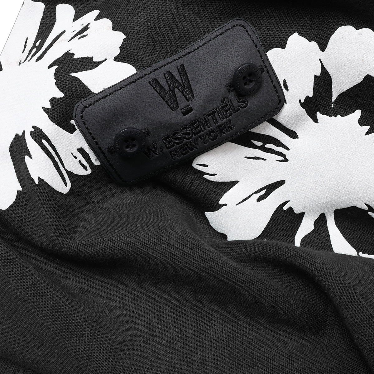 W.Essentiels Le Valensole Oversize Hoodie Full Print Hoodie Noir Black