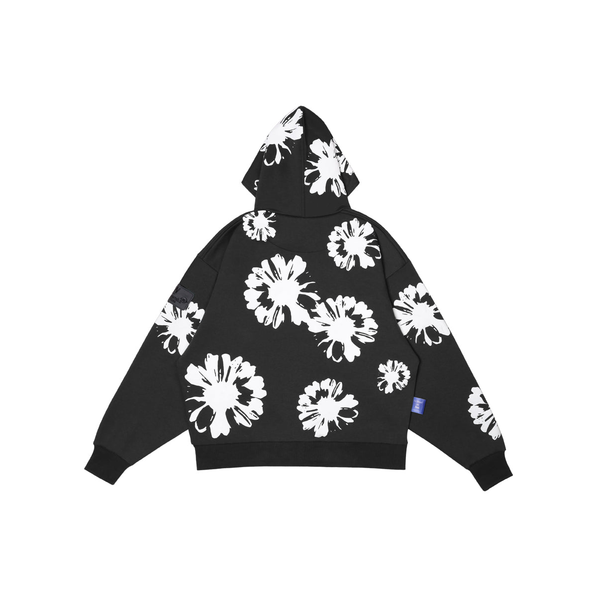 W.Essentiels Le Valensole Oversize Hoodie Full Print Hoodie Noir Black