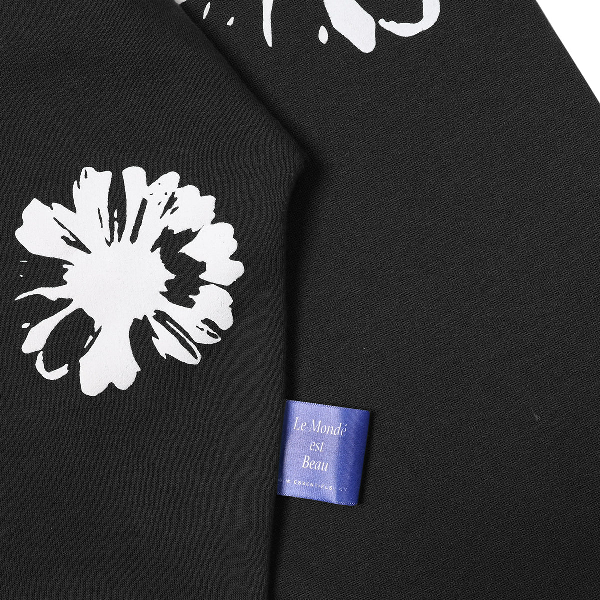 W.Essentiels Le Valensole Oversize Hoodie Full Print Hoodie Noir Black