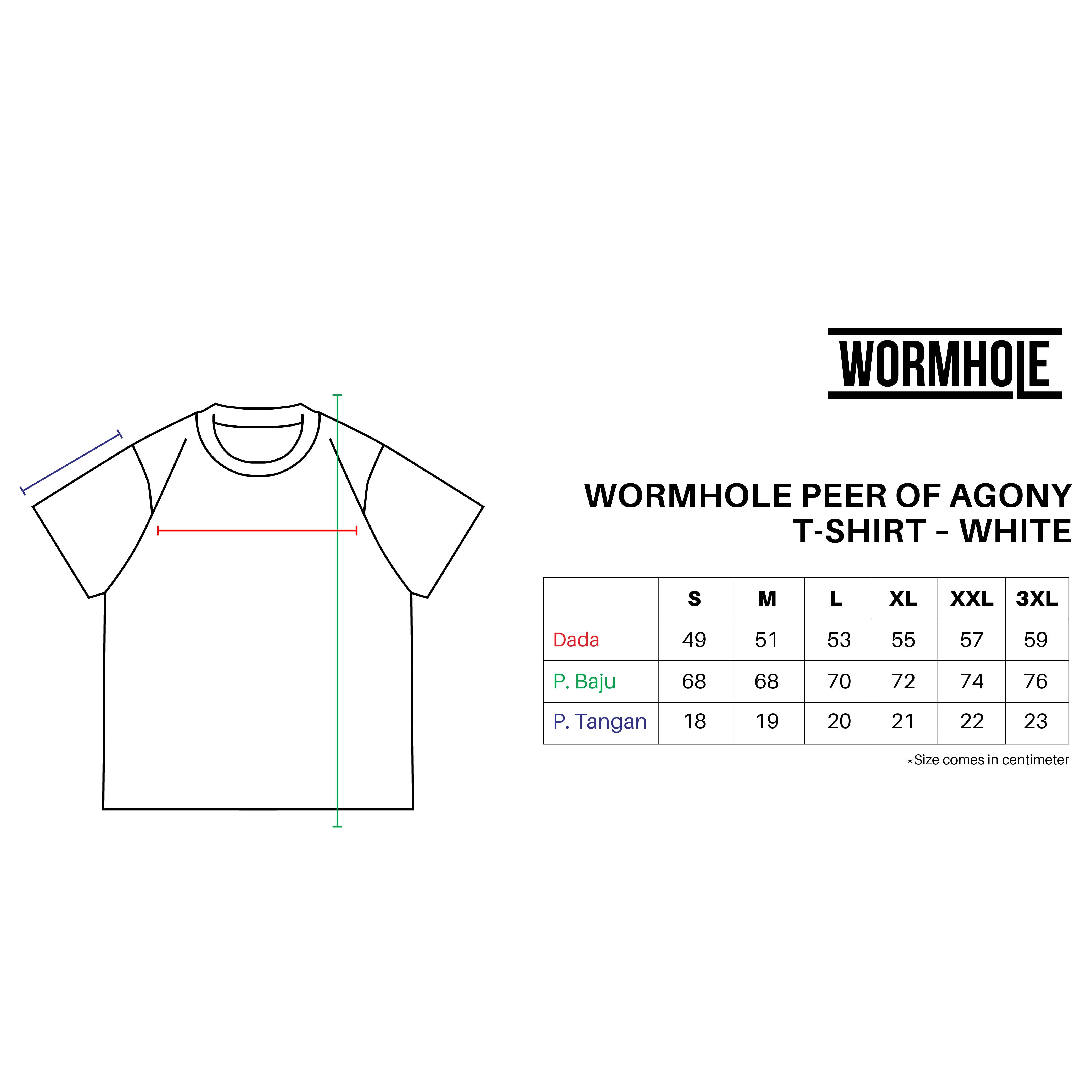 Wormhole Peer of Agony T-Shirt White