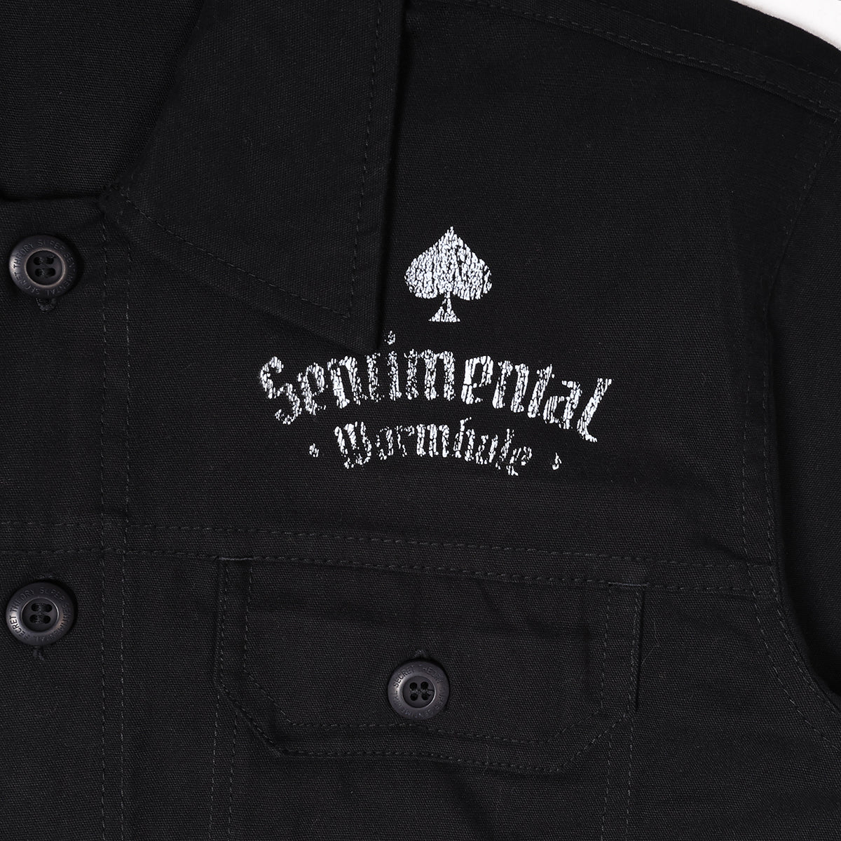 SSST x WORMHOLE Ace of Time Coverall Black