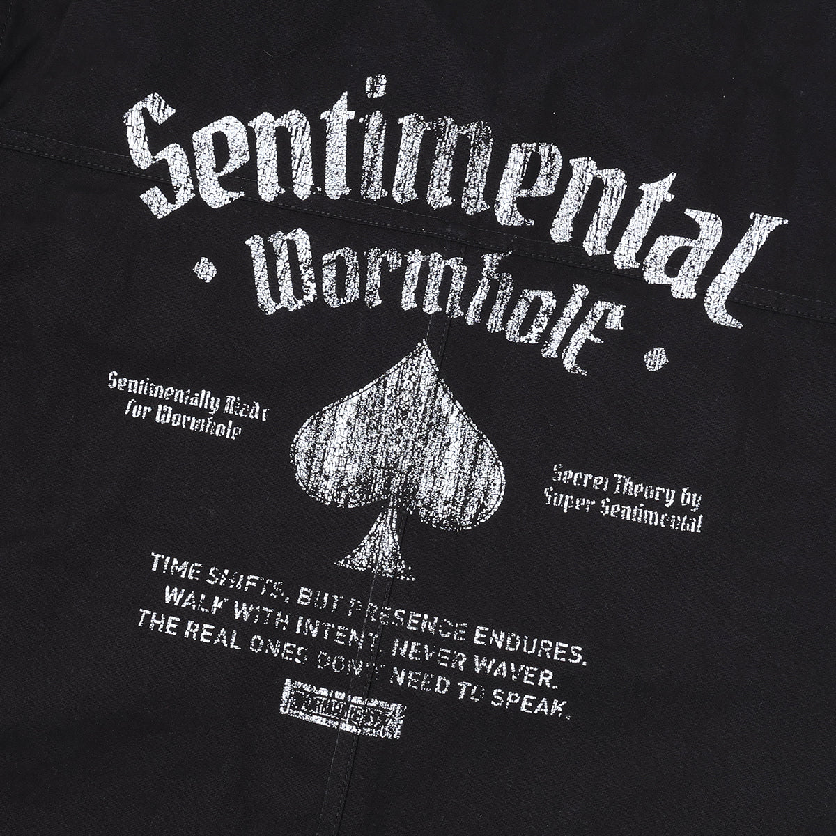 SSST x WORMHOLE Ace of Time Coverall Black