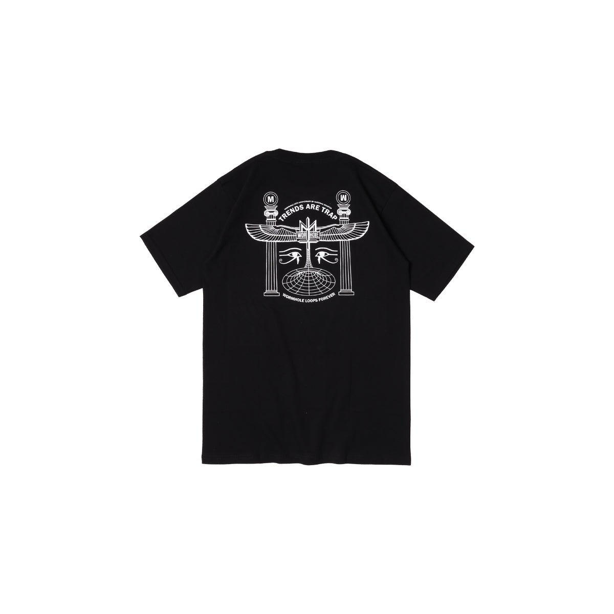 MATERNAL x WORMHOLE Loops Forever Greek T-shirt