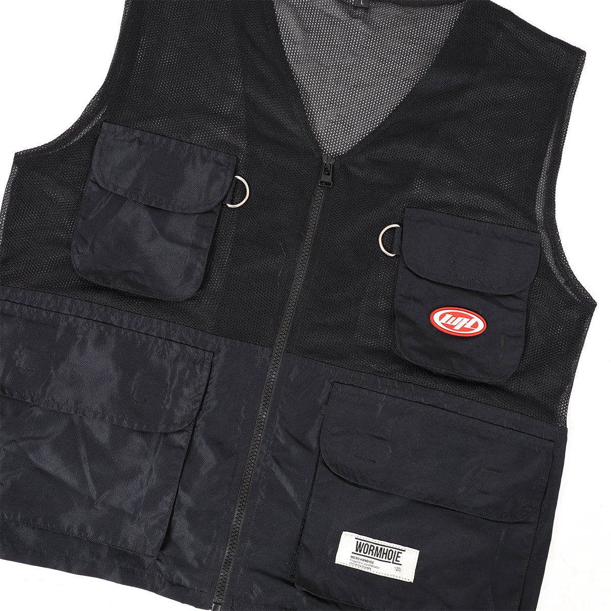 Wormhole Merch 4 Pockets Elusive Tech Vest Black
