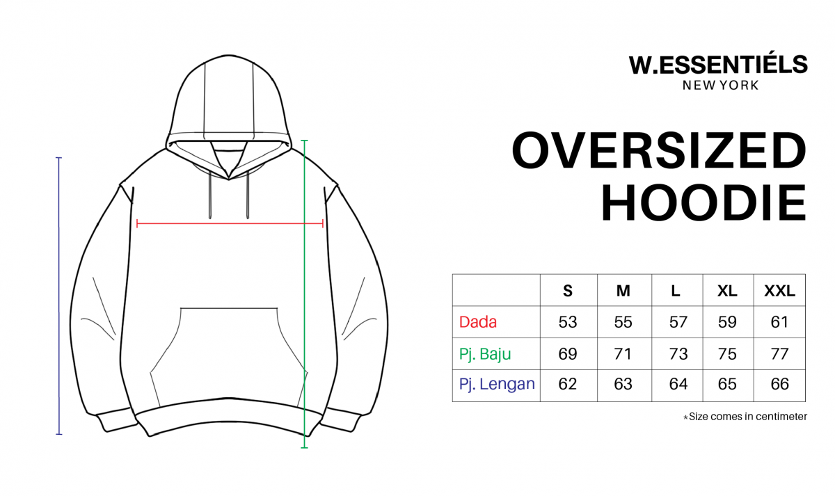 W.Essentiels X One Piece Type Face Chopper Oversize Hoodie Peach