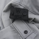 W.Essentiels Label Bleu Sapeurs-Pompiers Fireman Clasp Work Jacket Pewter Grey