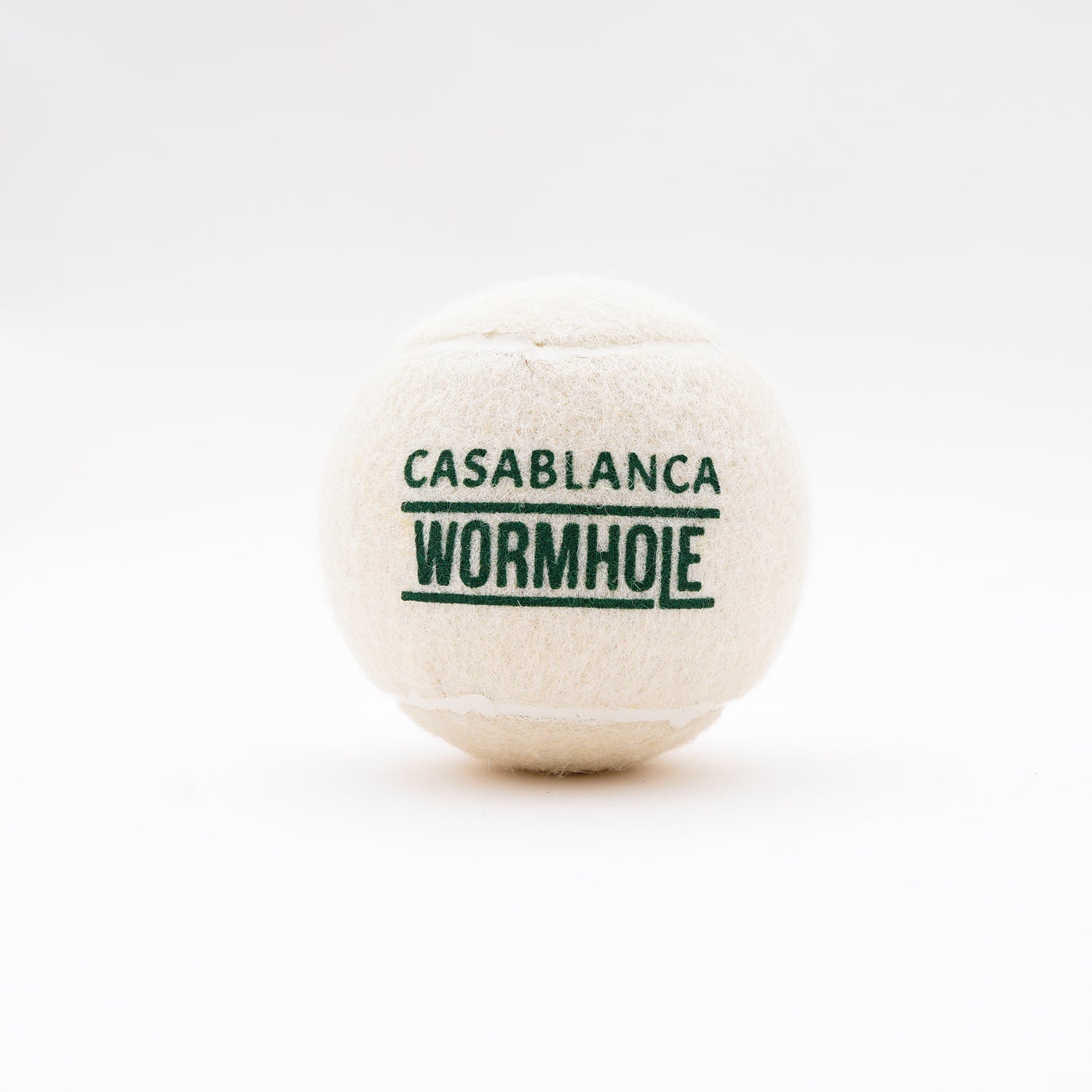 Wormhole x Casablanca Padel Club Padel Ball 25% Wool White/Forest