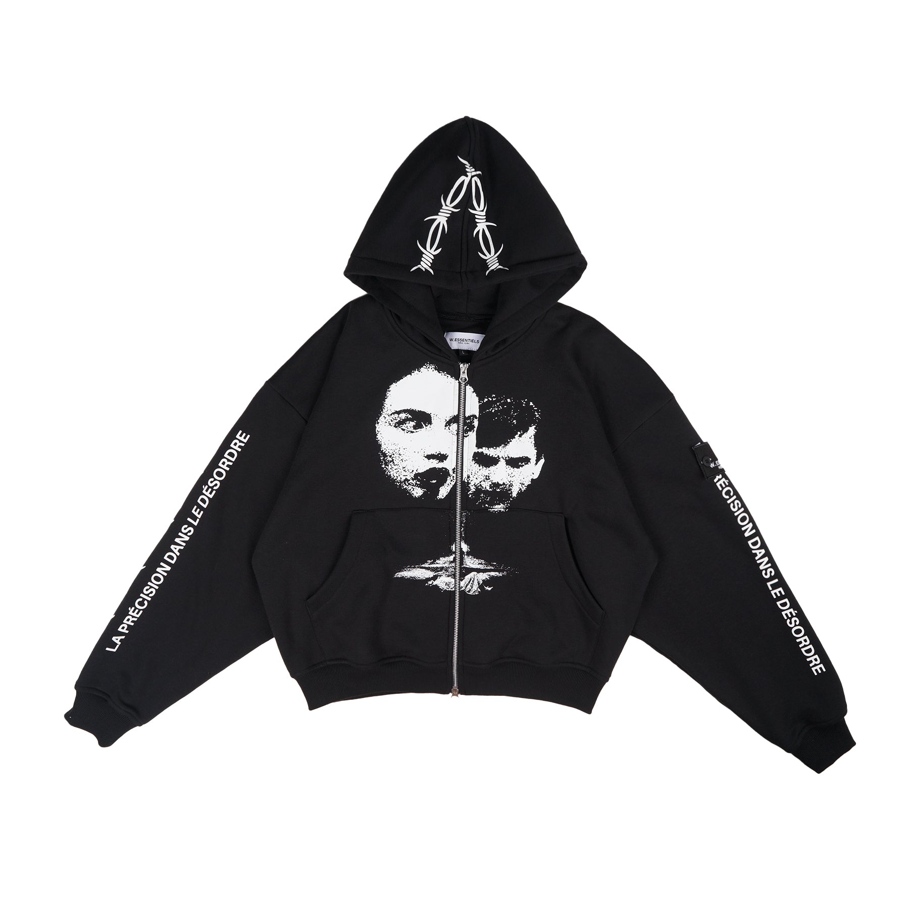 W.Essentiels Nardini Oversized Zip Hoodie Black