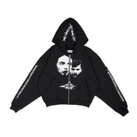 W.Essentiels Nardini Oversized Zip Hoodie Black