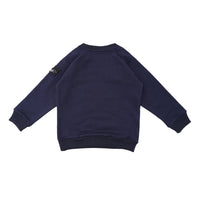W.Essentiels Kids Hache Oversized Crewneck Sweater Midnight Navy