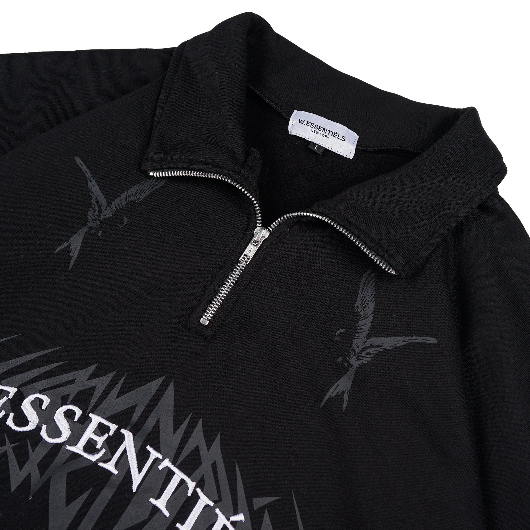 W.Essentiels Colibri Half Zip Washed Jacket Black