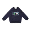 W.Essentiels Kids Hache Oversized Crewneck Sweater Midnight Navy