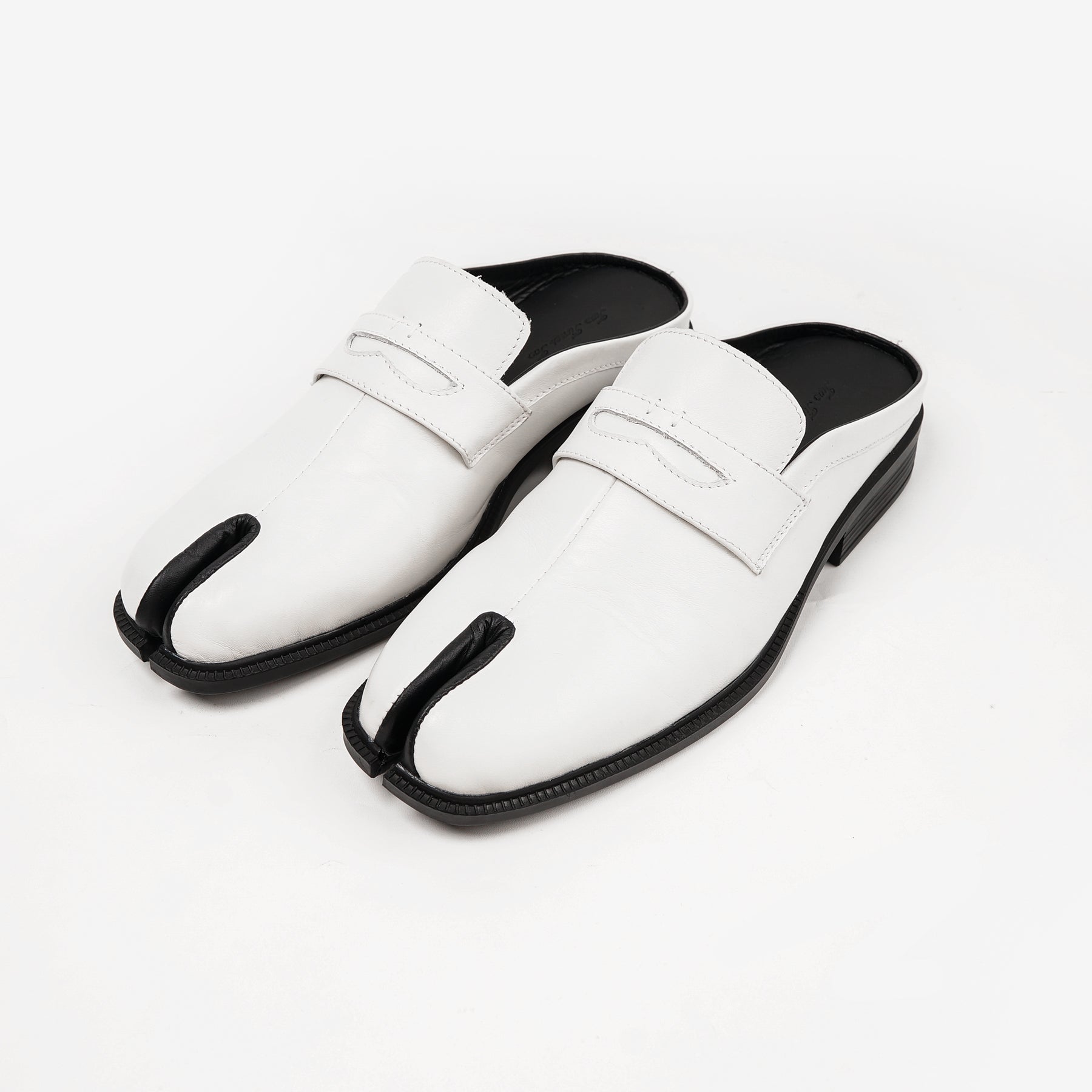 Tabi Mules White