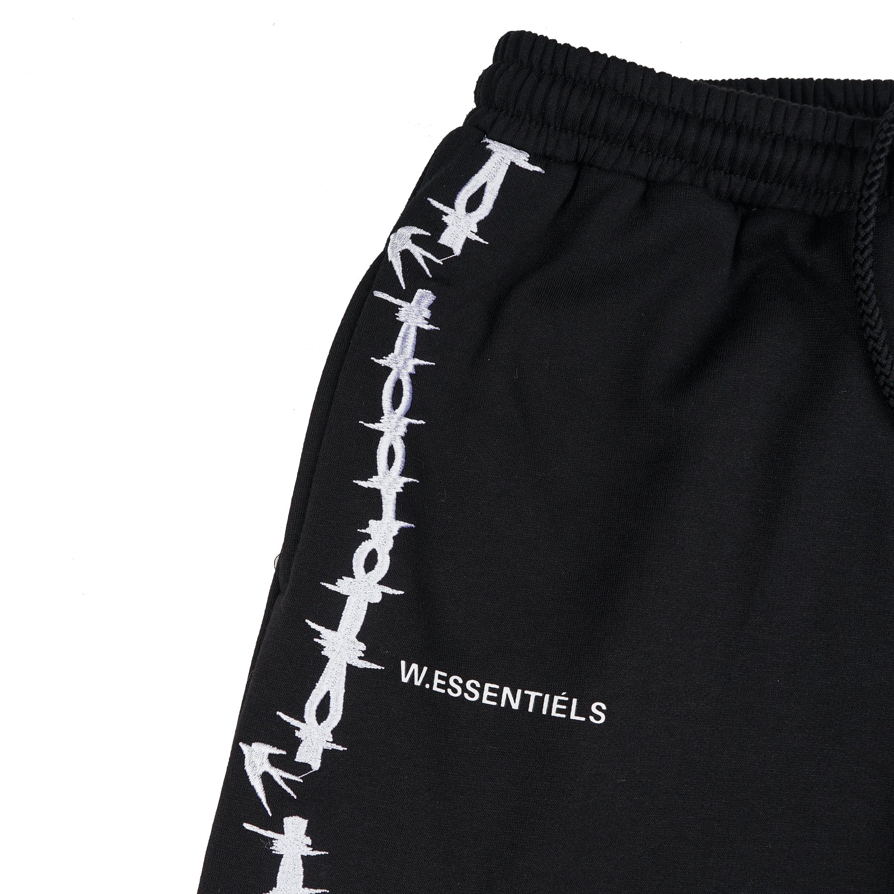 W.Essentiels Gregoire Sweatpants W/Applique Black