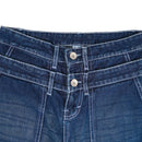 Double Knee Denim Washed Blue