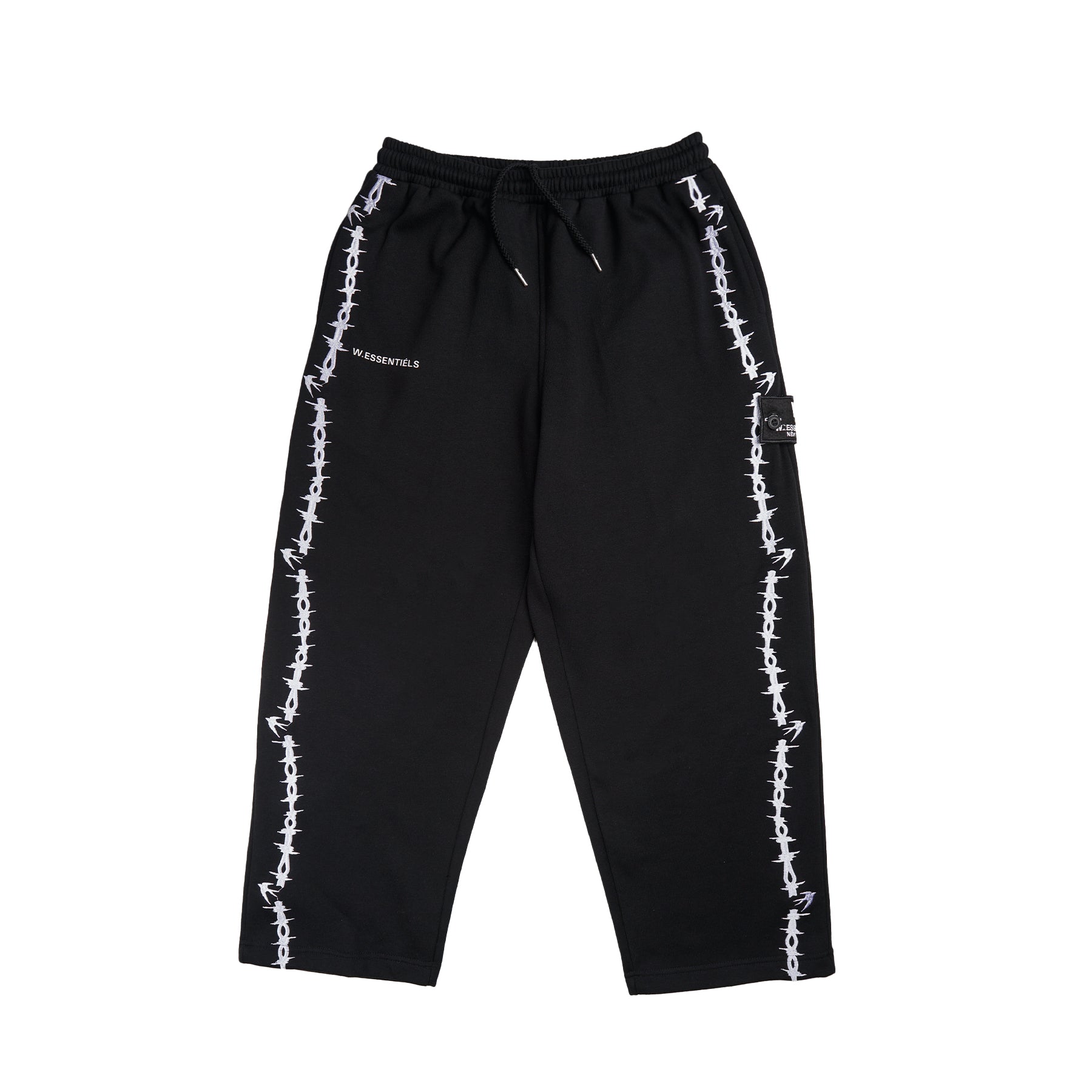 W.Essentiels Gregoire Sweatpants W/Applique Black