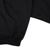 W.Essentiels Gregoire Zip Hoodie W/Applique Black