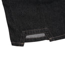 Pleated Raw Denim Raw Black
