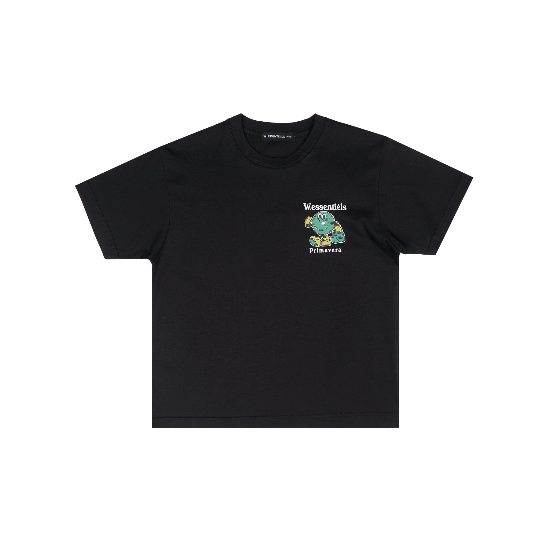 W.Essentiels Kids J-Racquet Club Boxy Tee Black