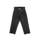 Pleated Raw Denim Raw Black