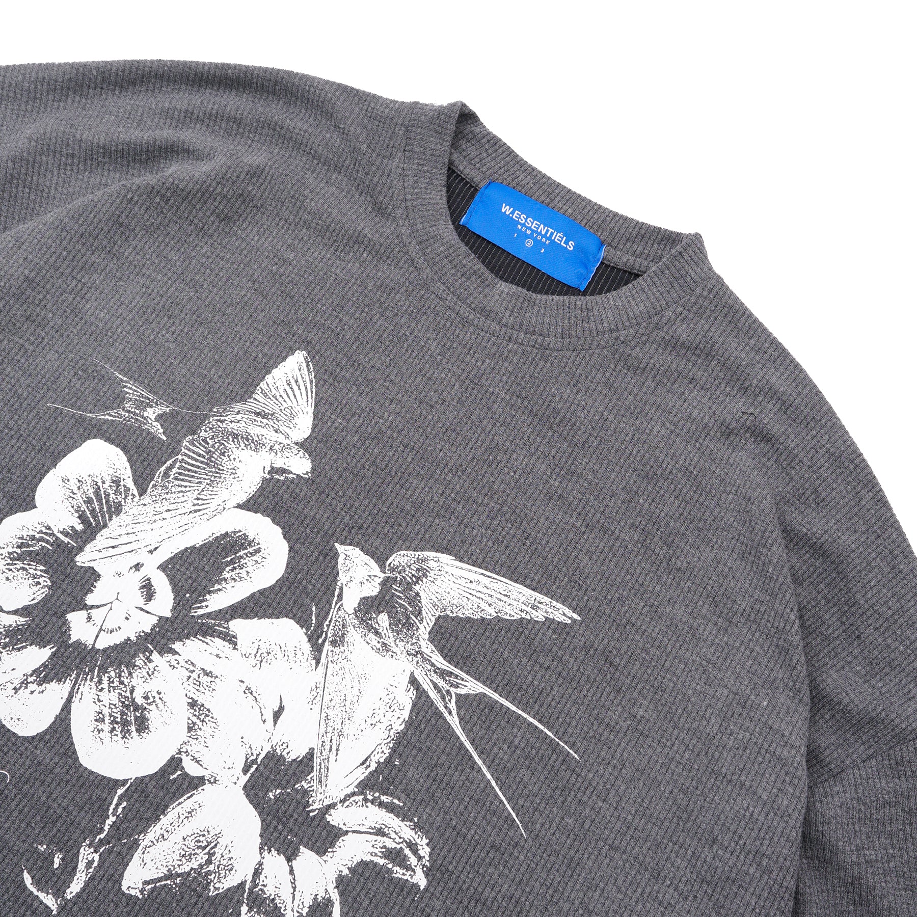 W.Essentiels Label Bleu Madness Hirondelle Oversize Sweater Grey Marl