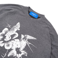W.Essentiels Label Bleu Madness Hirondelle Oversize Sweater Grey Marl