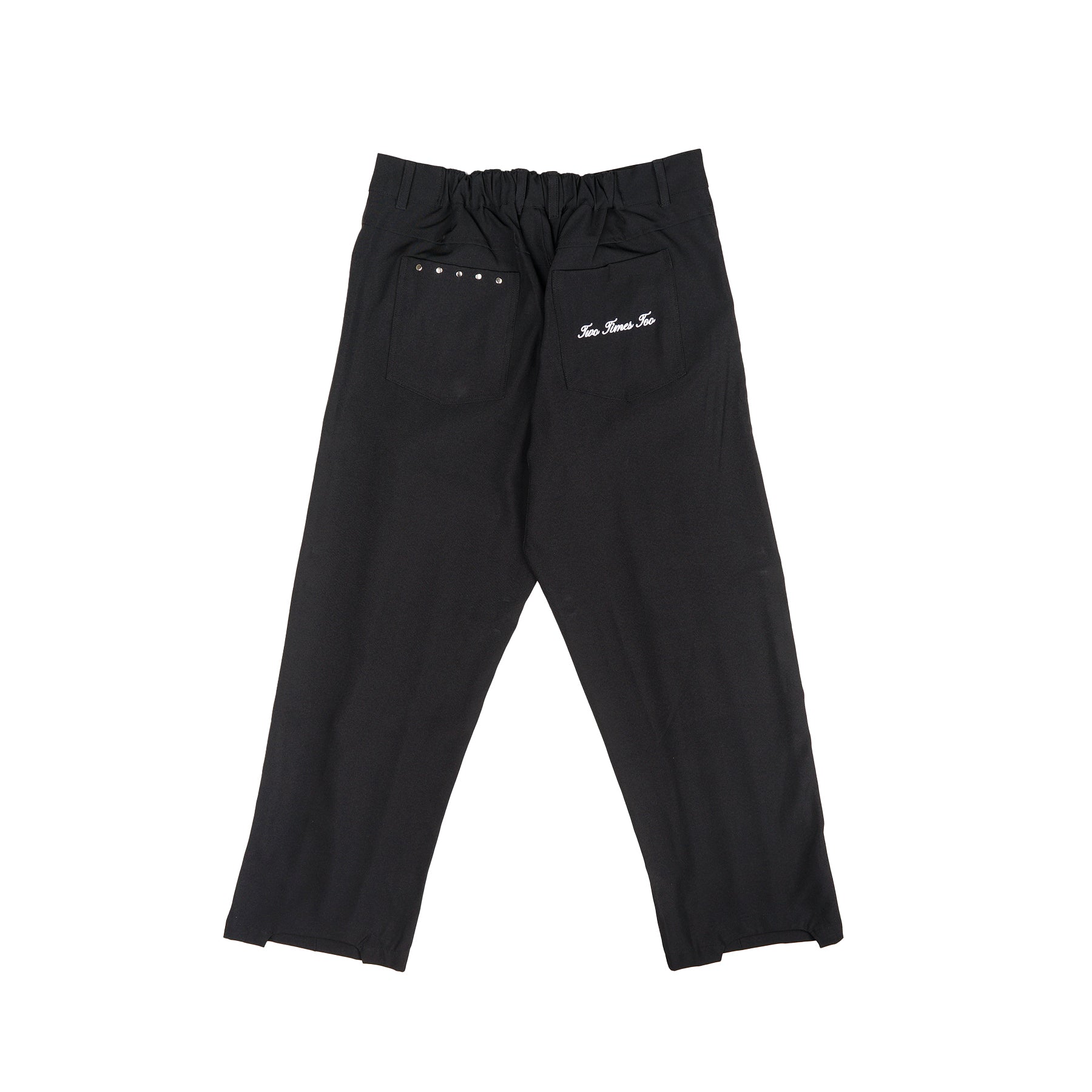 Pleated Everyday Trousers Jet Black