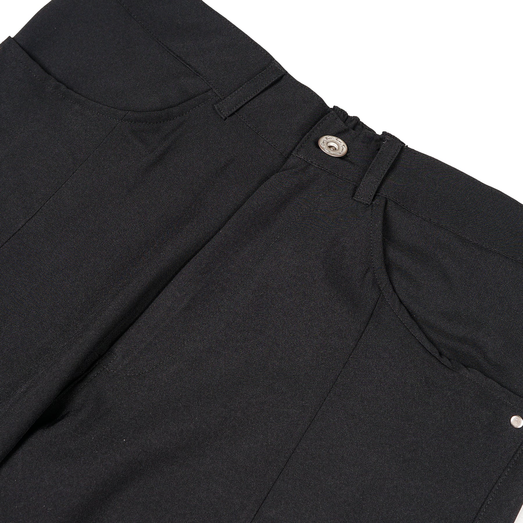 Pleated Everyday Trousers Jet Black