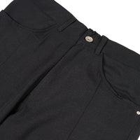 Pleated Everyday Trousers Jet Black
