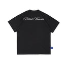 W.Essentiels Label Bleu Treshold Hirondalle Boxy Cut T-shirt Noir Black