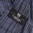 W.Essentiels Label Bleu Cascade Ref-2771 Plaid Overshirt Noir Black/Ash