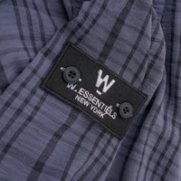 W.Essentiels Label Bleu Cascade Ref-2771 Plaid Overshirt Noir Black/Ash