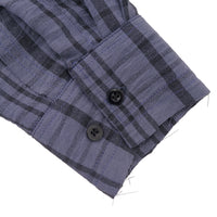 W.Essentiels Label Bleu Cascade Ref-2771 Plaid Overshirt Noir Black/Ash