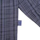 W.Essentiels Label Bleu Cascade Ref-2771 Plaid Overshirt Noir Black/Ash
