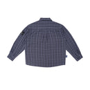 W.Essentiels Label Bleu Cascade Ref-2771 Plaid Overshirt Noir Black/Ash